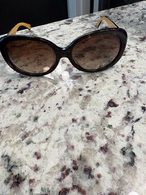 COACH Oversized Women’s Sunglasses in Brown and Yellow